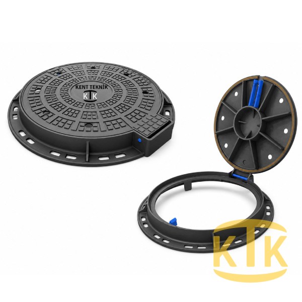Döküm Rögar Kapağı Takımı Ø600 mm 100° C250 - Aykomsan Döküm
