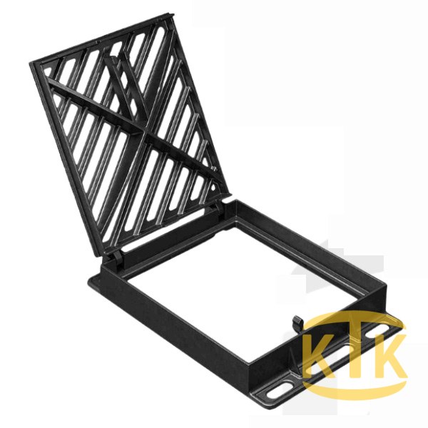 Döküm Yağmur Suyu Izgara Takımı 450x525 mm D400 - Aykomsan Döküm