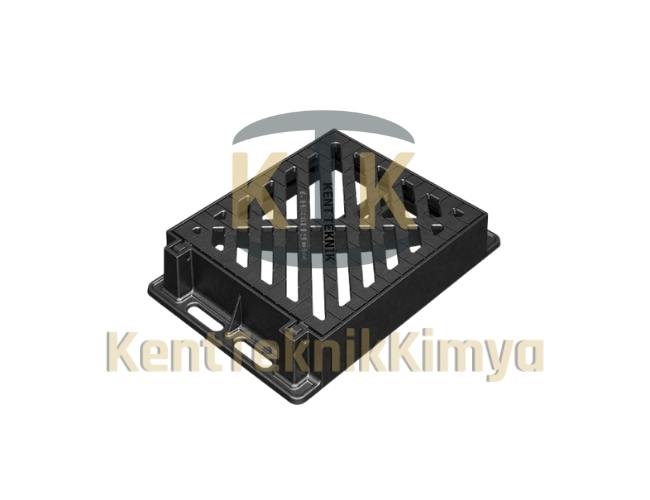 AK-DIT-5070-D400 Döküm Yağmursuyu Izgara Takımı 450x525 (D400)