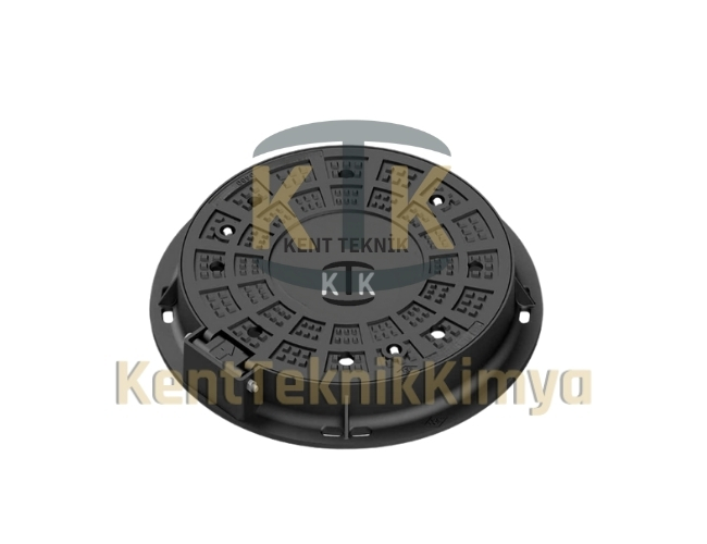 D400 Döküm Rögar Kapağı Yuvarlak 600mm